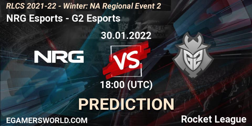 Prognoza NRG Esports - G2 Esports. 30.01.22, Rocket League, RLCS 2021-22 - Winter: NA Regional Event 2