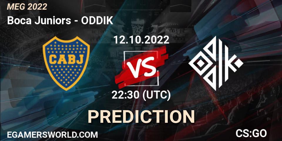 Prognoza Boca Juniors - ODDIK. 14.10.2022 at 17:00, Counter-Strike (CS2), MEG 2022