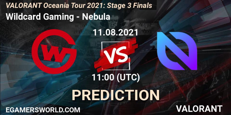 Prognoza Wildcard Gaming - Nebula. 11.08.2021 at 11:00, VALORANT, VALORANT Oceania Tour 2021: Stage 3 Finals