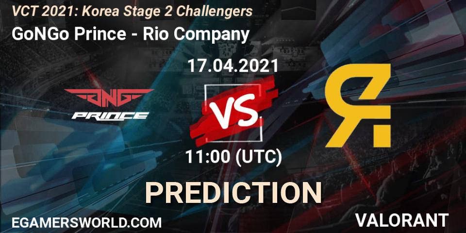 Prognoza GoNGo Prince - Rio Company. 17.04.2021 at 11:30, VALORANT, VCT 2021: Korea Stage 2 Challengers