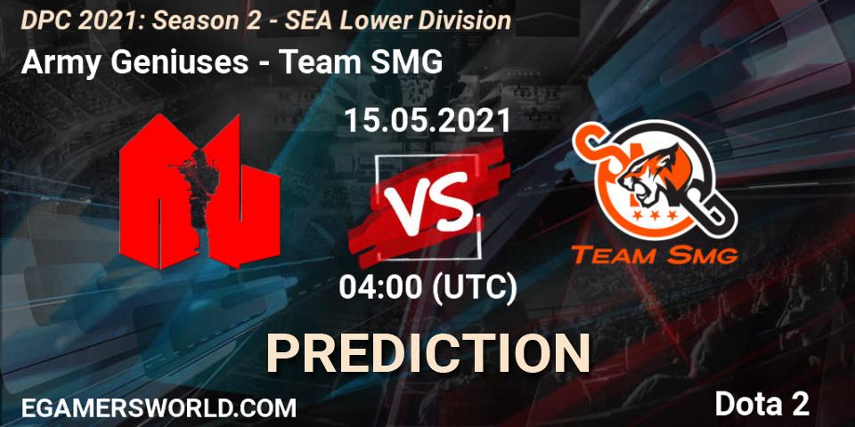 Prognoza Army Geniuses - Team SMG. 15.05.2021 at 04:00, Dota 2, DPC 2021: Season 2 - SEA Lower Division
