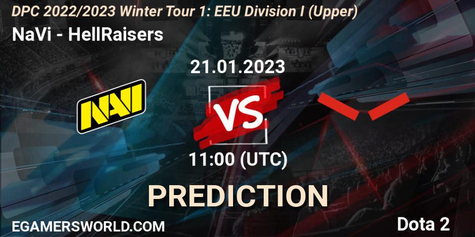Prognoza NaVi - HellRaisers. 21.01.23, Dota 2, DPC 2022/2023 Winter Tour 1: EEU Division I (Upper)