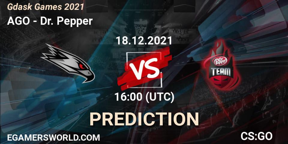 Prognoza AGO - Dr. Pepper. 18.12.2021 at 17:00, Counter-Strike (CS2), Gdańsk Games 2021