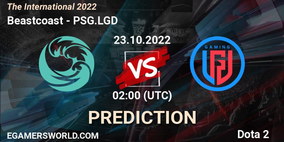 Prognoza Beastcoast - PSG.LGD. 23.10.2022 at 02:04, Dota 2, The International 2022