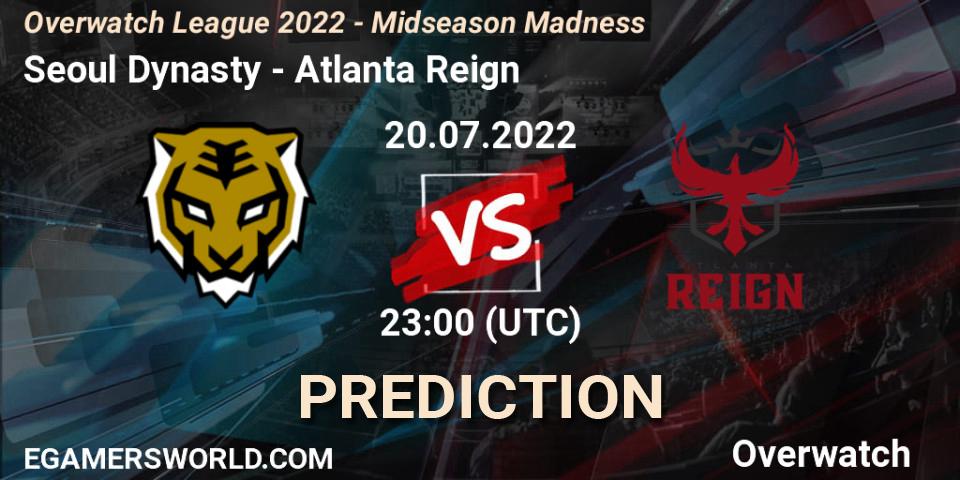 Prognoza Seoul Dynasty - Atlanta Reign. 21.07.22, Overwatch, Overwatch League 2022 - Midseason Madness
