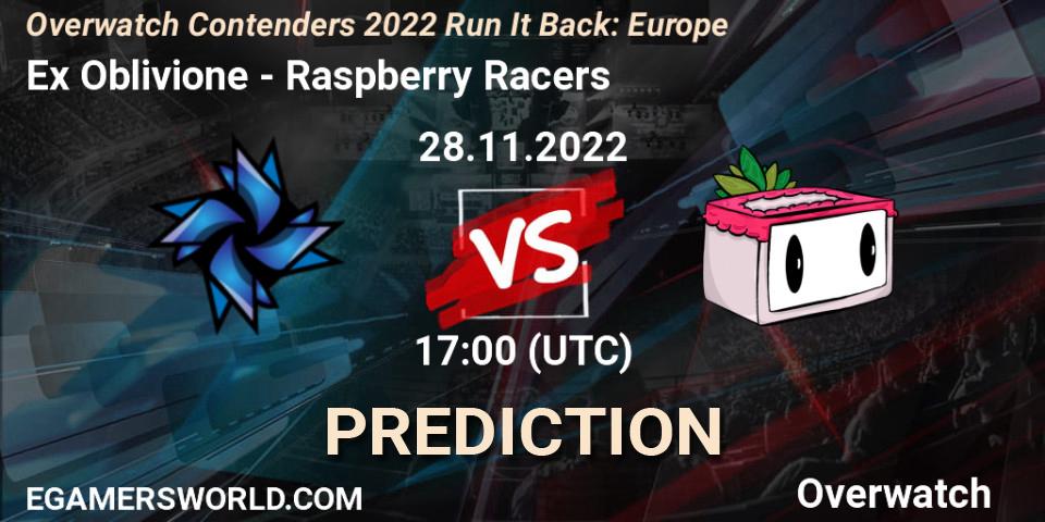 Prognoza Ex Oblivione - Raspberry Racers. 30.11.2022 at 17:00, Overwatch, Overwatch Contenders 2022 Run It Back: Europe