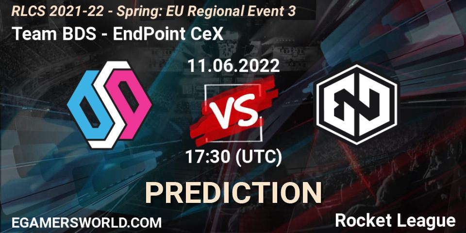 Prognoza Team BDS - EndPoint CeX. 11.06.2022 at 17:30, Rocket League, RLCS 2021-22 - Spring: EU Regional Event 3