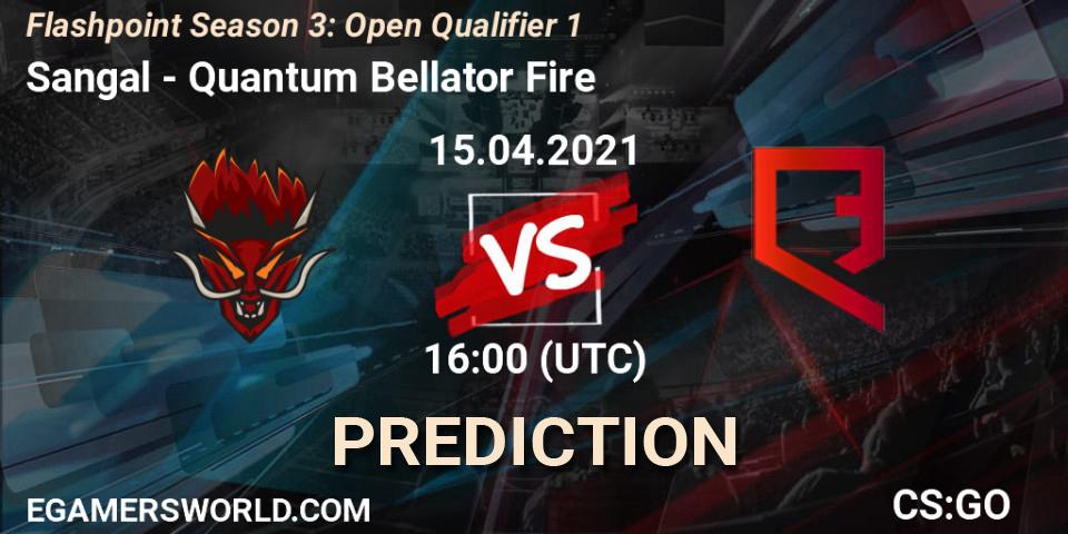 Prognoza Sangal - Quantum Bellator Fire. 15.04.21, CS2 (CS:GO), Flashpoint Season 3: Open Qualifier 1