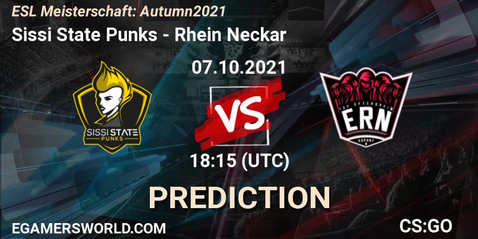 Prognoza Sissi State Punks - Rhein Neckar. 07.10.2021 at 18:15, Counter-Strike (CS2), ESL Meisterschaft: Autumn 2021