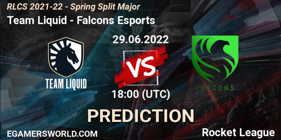 Prognoza Team Liquid - Falcons Esports. 29.06.22, Rocket League, RLCS 2021-22 - Spring Split Major