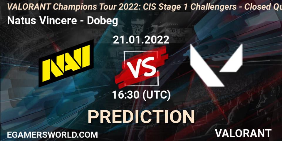 Prognoza Natus Vincere - Dobeg. 21.01.2022 at 16:30, VALORANT, VCT 2022: CIS Stage 1 Challengers - Closed Qualifier 2