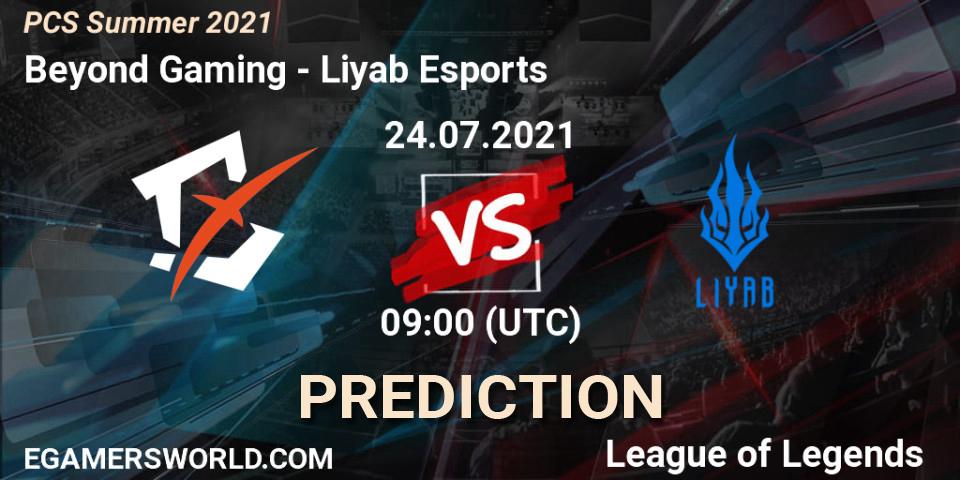 Prognoza Beyond Gaming - Liyab Esports. 24.07.2021 at 09:00, LoL, PCS Summer 2021