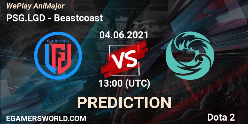 Prognoza PSG.LGD - Beastcoast. 04.06.2021 at 13:47, Dota 2, WePlay AniMajor 2021