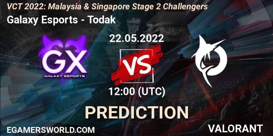 Prognoza Galaxy Esports - Todak. 22.05.2022 at 12:00, VALORANT, VCT 2022: Malaysia & Singapore Stage 2 Challengers