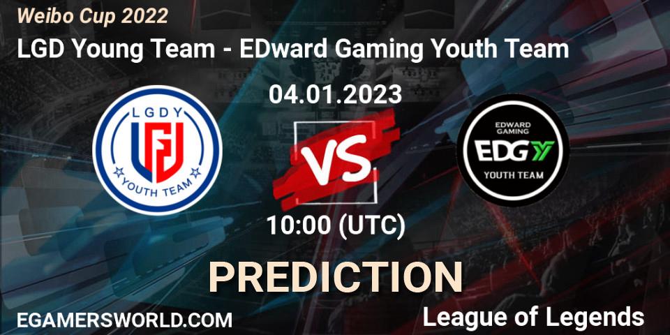 Prognoza LGD Young Team - EDward Gaming Youth Team. 04.01.2023 at 10:00, LoL, Weibo Cup 2022