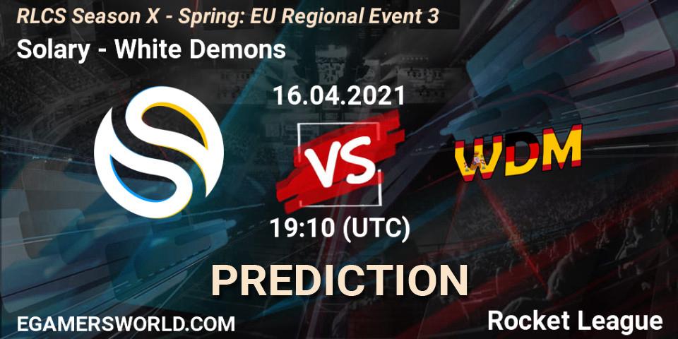 Prognoza Solary - White Demons. 16.04.2021 at 18:25, Rocket League, RLCS Season X - Spring: EU Regional Event 3