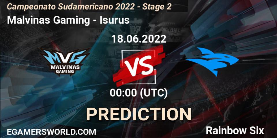 Prognoza Malvinas Gaming - Isurus. 24.06.2022 at 00:00, Rainbow Six, Campeonato Sudamericano 2022 - Stage 2