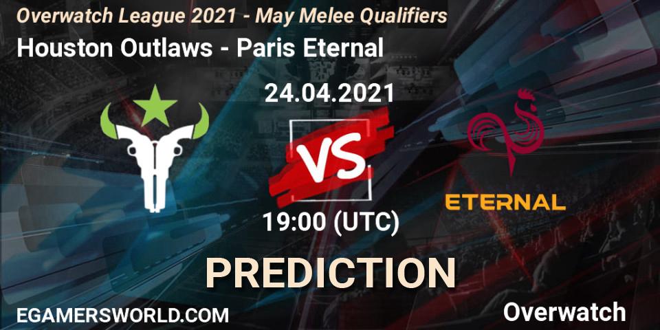 Prognoza Houston Outlaws - Paris Eternal. 24.04.2021 at 19:00, Overwatch, Overwatch League 2021 - May Melee Qualifiers