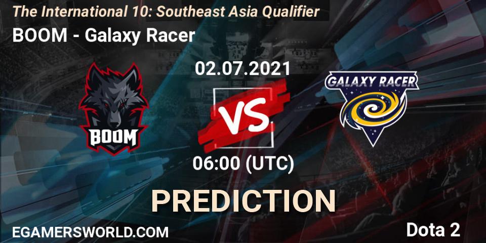 Prognoza BOOM - Galaxy Racer. 02.07.2021 at 07:13, Dota 2, The International 10: Southeast Asia Qualifier