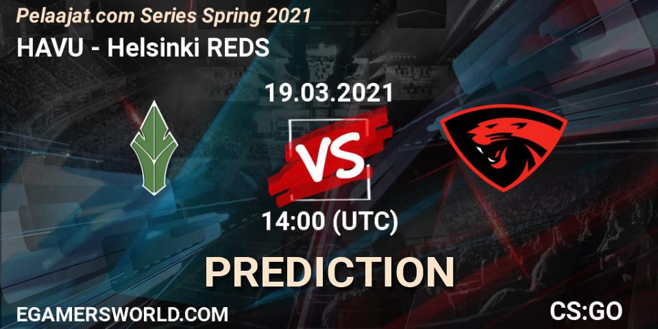Prognoza HAVU - Helsinki REDS. 19.03.2021 at 14:00, Counter-Strike (CS2), Pelaajat.com Series Spring 2021