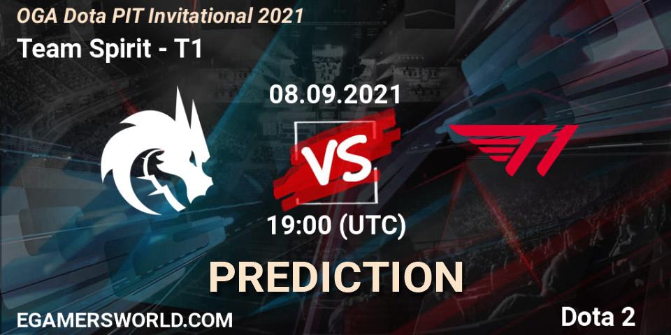 Prognoza Team Spirit - T1. 08.09.2021 at 17:26, Dota 2, OGA Dota PIT Invitational 2021