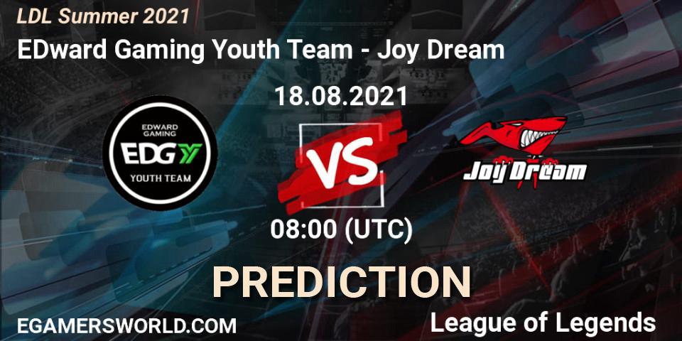 Prognoza EDward Gaming Youth Team - Joy Dream. 18.08.21, LoL, LDL Summer 2021