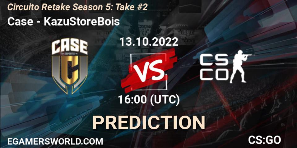 Prognoza Case - KazuStoreBois. 13.10.2022 at 16:00, Counter-Strike (CS2), Circuito Retake Season 5: Take #2