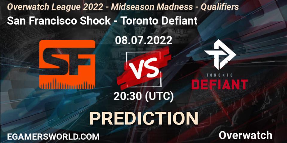 Prognoza San Francisco Shock - Toronto Defiant. 08.07.2022 at 20:55, Overwatch, Overwatch League 2022 - Midseason Madness - Qualifiers