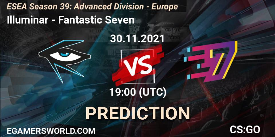 Prognoza Illuminar - Fantastic Seven. 30.11.2021 at 19:00, Counter-Strike (CS2), ESEA Season 39: Advanced Division - Europe