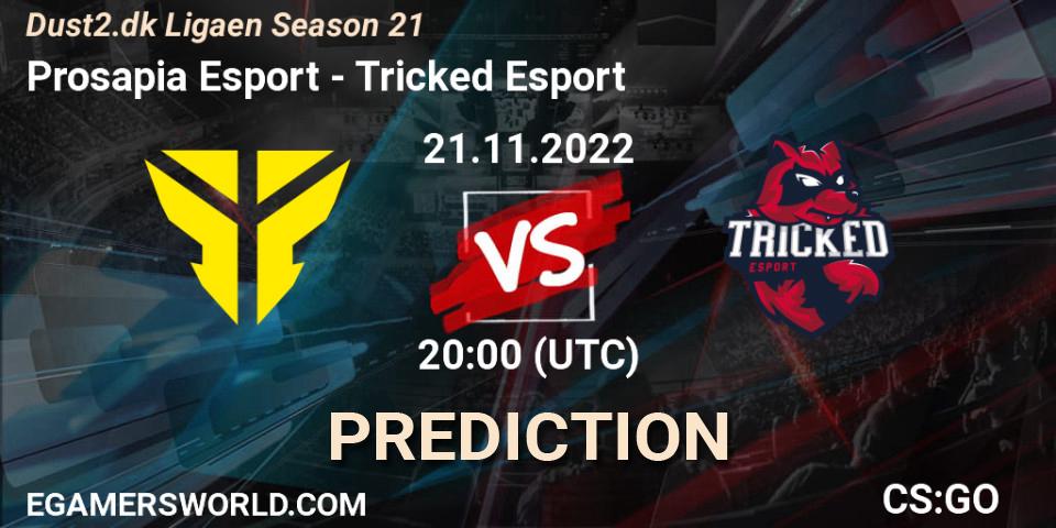 Prognoza Prosapia Esport - Tricked Esport. 21.11.2022 at 20:00, Counter-Strike (CS2), Dust2.dk Ligaen Season 21