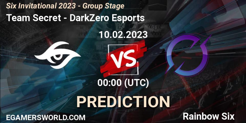 Prognoza Team Secret - DarkZero Esports. 10.02.2023 at 00:15, Rainbow Six, Six Invitational 2023 - Group Stage