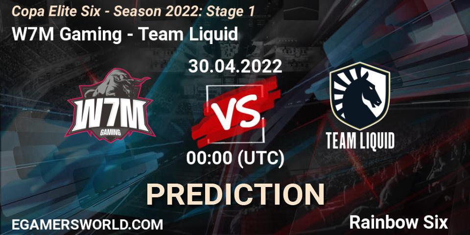 Prognoza W7M Gaming - Team Liquid. 29.04.2022 at 23:00, Rainbow Six, Copa Elite Six - Season 2022: Stage 1