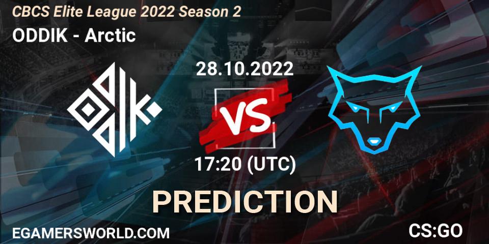 Prognoza ODDIK - Arctic. 28.10.22, CS2 (CS:GO), CBCS Elite League 2022 Season 2
