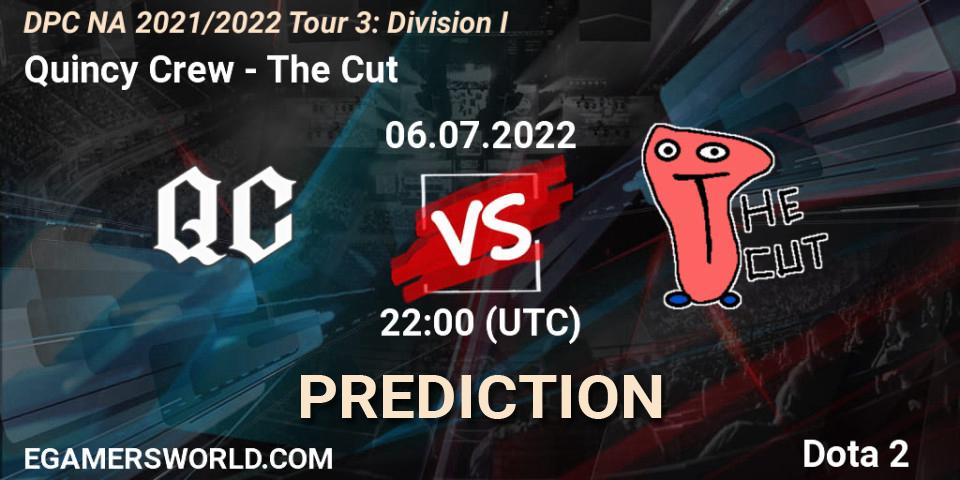 Prognoza Quincy Crew - The Cut. 06.07.22, Dota 2, DPC NA 2021/2022 Tour 3: Division I