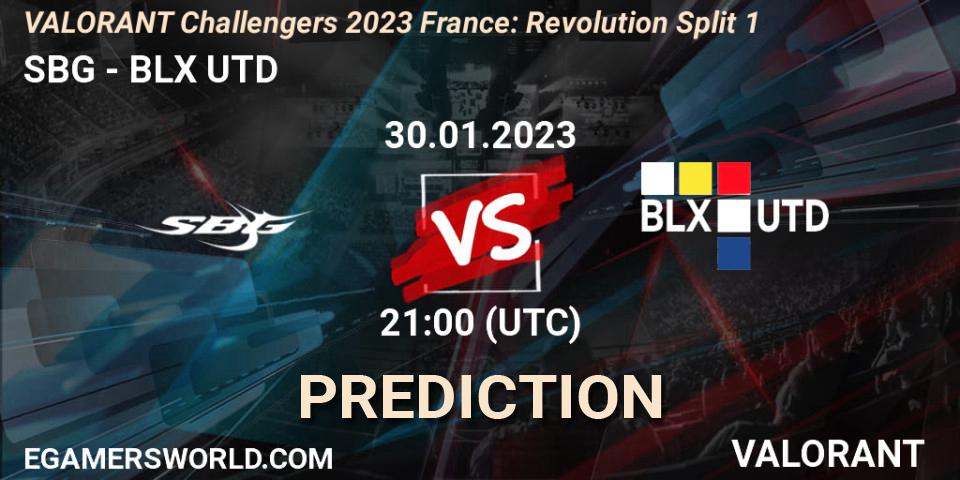 Prognoza SBG - BLX UTD. 30.01.23, VALORANT, VALORANT Challengers 2023 France: Revolution Split 1