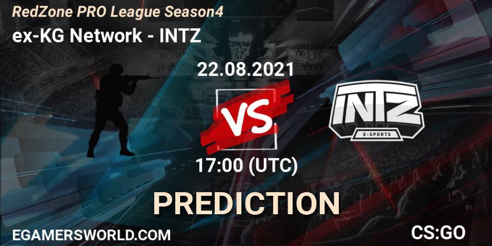 Prognoza ex-KG Network - INTZ. 22.08.2021 at 17:00, Counter-Strike (CS2), RedZone PRO League Season 4