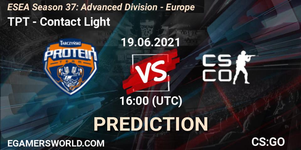 Prognoza TPT - Contact Light. 21.06.2021 at 18:00, Counter-Strike (CS2), ESEA Season 37: Advanced Division - Europe
