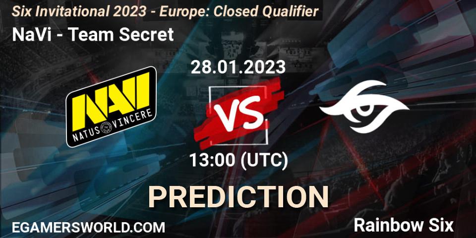 Prognoza NaVi - Team Secret. 28.01.23, Rainbow Six, Six Invitational 2023 - Europe: Closed Qualifier