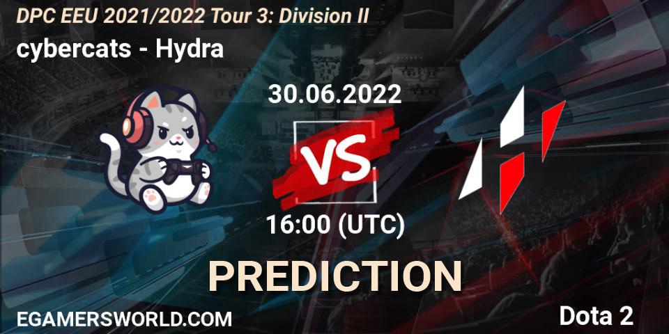 Prognoza cybercats - Hydra. 30.06.2022 at 16:38, Dota 2, DPC EEU 2021/2022 Tour 3: Division II
