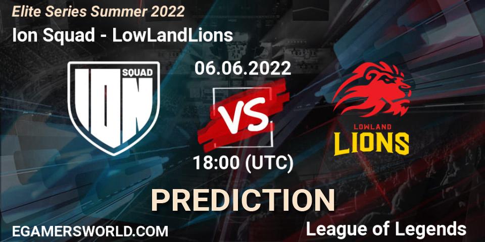 Prognoza Ion Squad - LowLandLions. 06.06.2022 at 18:00, LoL, Elite Series Summer 2022