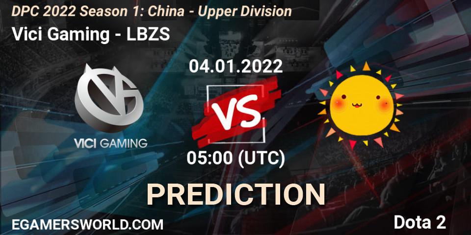 Prognoza Vici Gaming - LBZS. 04.01.2022 at 04:57, Dota 2, DPC 2022 Season 1: China - Upper Division