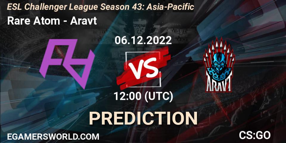 Prognoza Rare Atom - Aravt. 06.12.22, CS2 (CS:GO), ESL Challenger League Season 43: Asia-Pacific