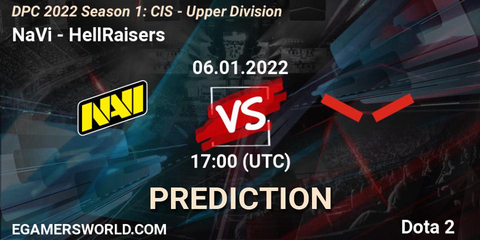 Prognoza NaVi - HellRaisers. 06.01.22, Dota 2, DPC 2022 Season 1: CIS - Upper Division