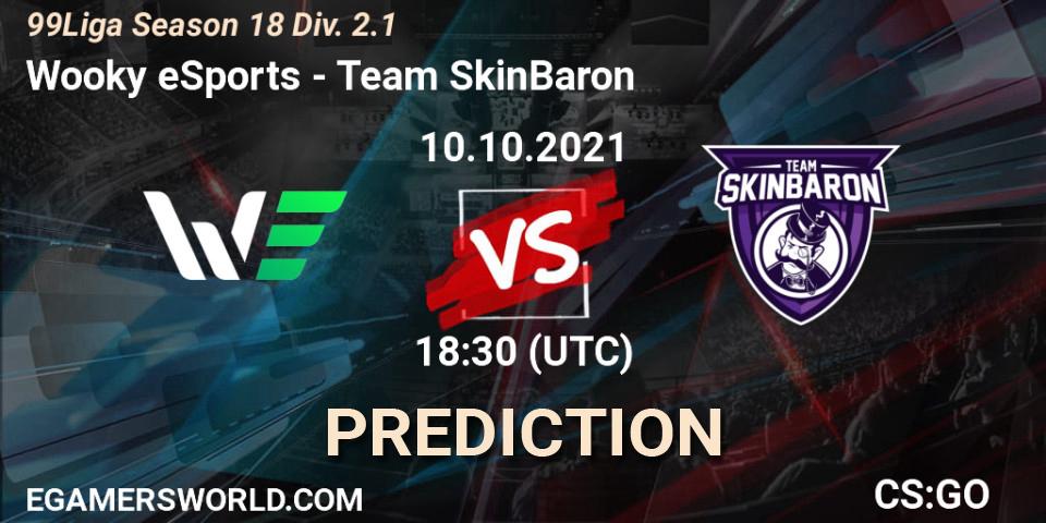 Prognoza Wooky eSports - Team SkinBaron. 10.10.2021 at 18:30, Counter-Strike (CS2), 99Liga Season 18 Div. 2.1