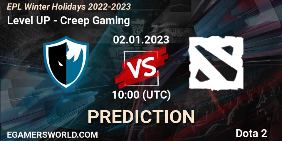 Prognoza Level UP - Creep Gaming. 02.01.2023 at 10:12, Dota 2, EPL Winter Holidays 2022-2023