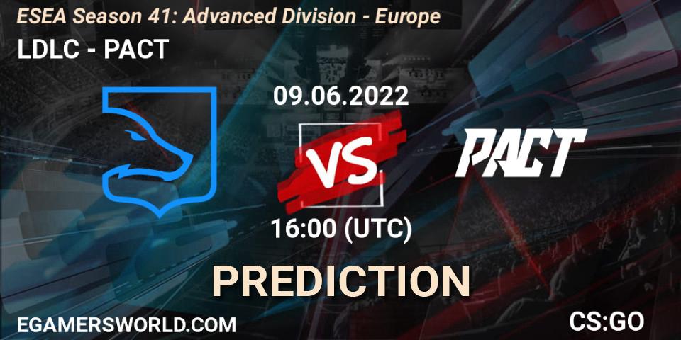 Prognoza LDLC - PACT. 09.06.2022 at 16:00, Counter-Strike (CS2), ESEA Season 41: Advanced Division - Europe