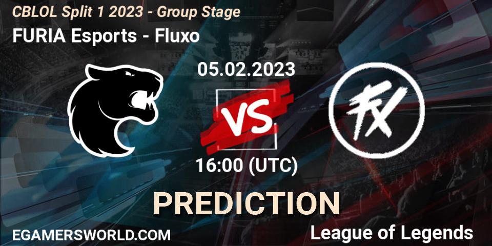 Prognoza FURIA Esports - Fluxo. 05.02.23, LoL, CBLOL Split 1 2023 - Group Stage