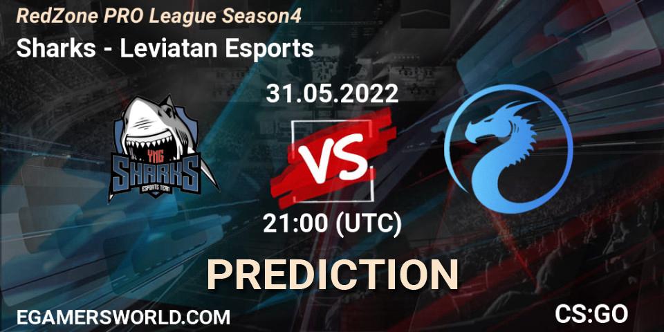 Prognoza Sharks - Leviatan Esports. 31.05.2022 at 21:00, Counter-Strike (CS2), RedZone PRO League Season 4