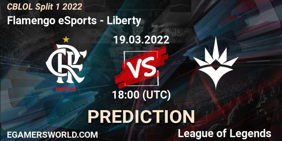 Prognoza Flamengo eSports - Liberty. 19.03.2022 at 18:00, LoL, CBLOL Split 1 2022