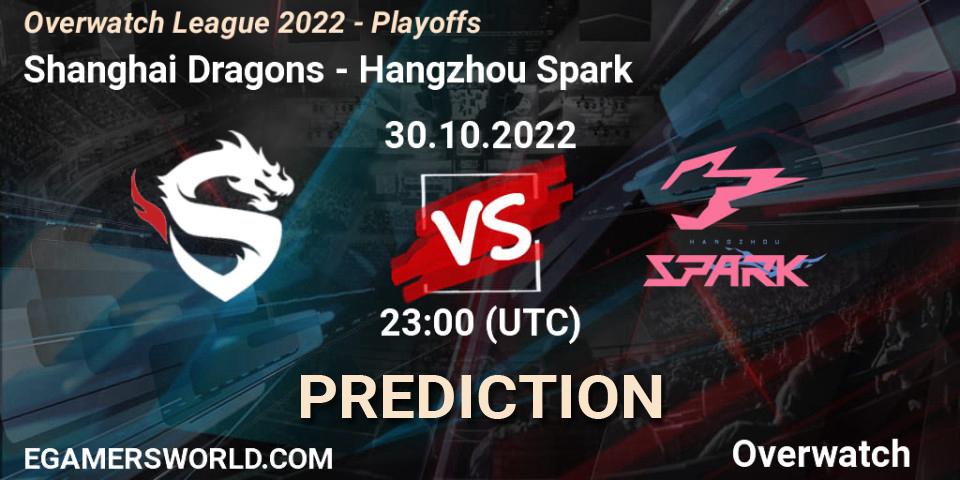 Prognoza Shanghai Dragons - Hangzhou Spark. 30.10.22, Overwatch, Overwatch League 2022 - Playoffs